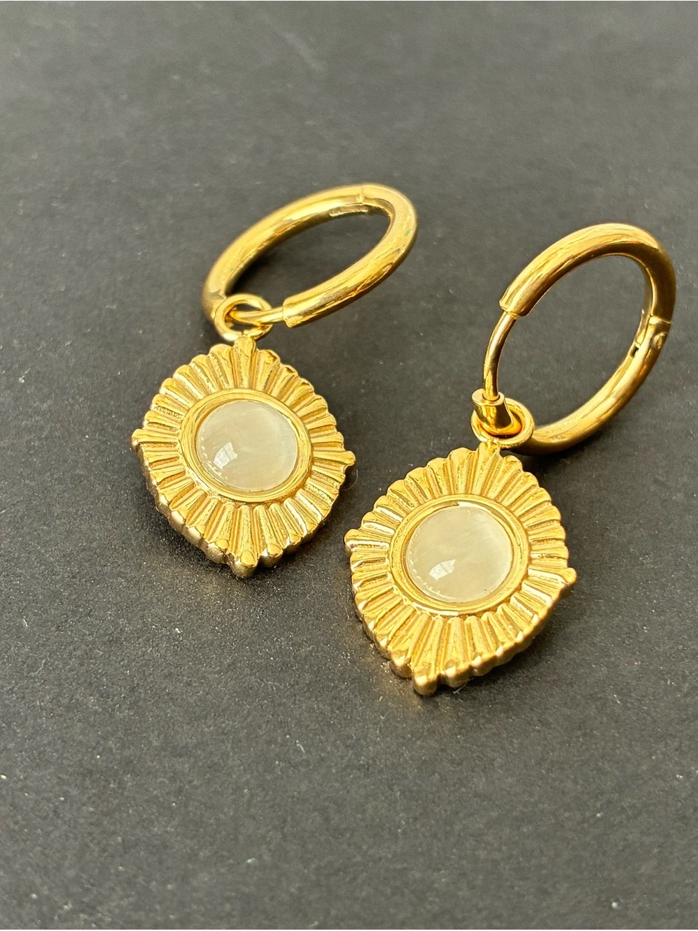 Gold Plated Drop Earrings